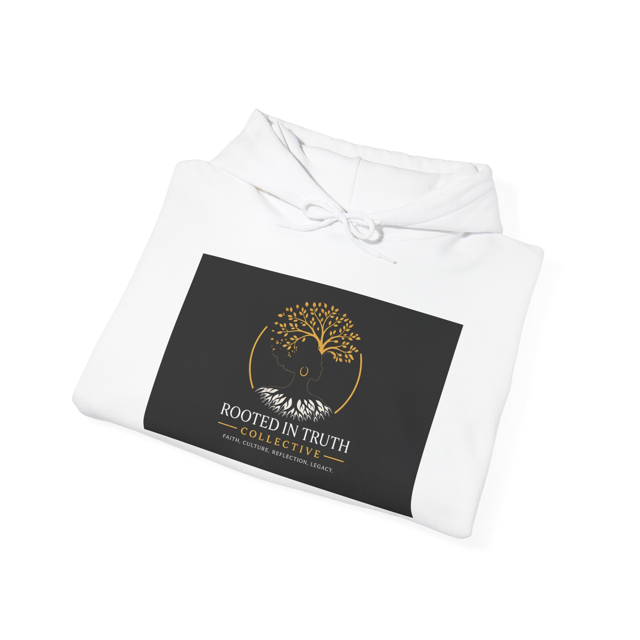 Rooted in Truth Hoodie — Gold Tree of Life Faith Sweatshirt