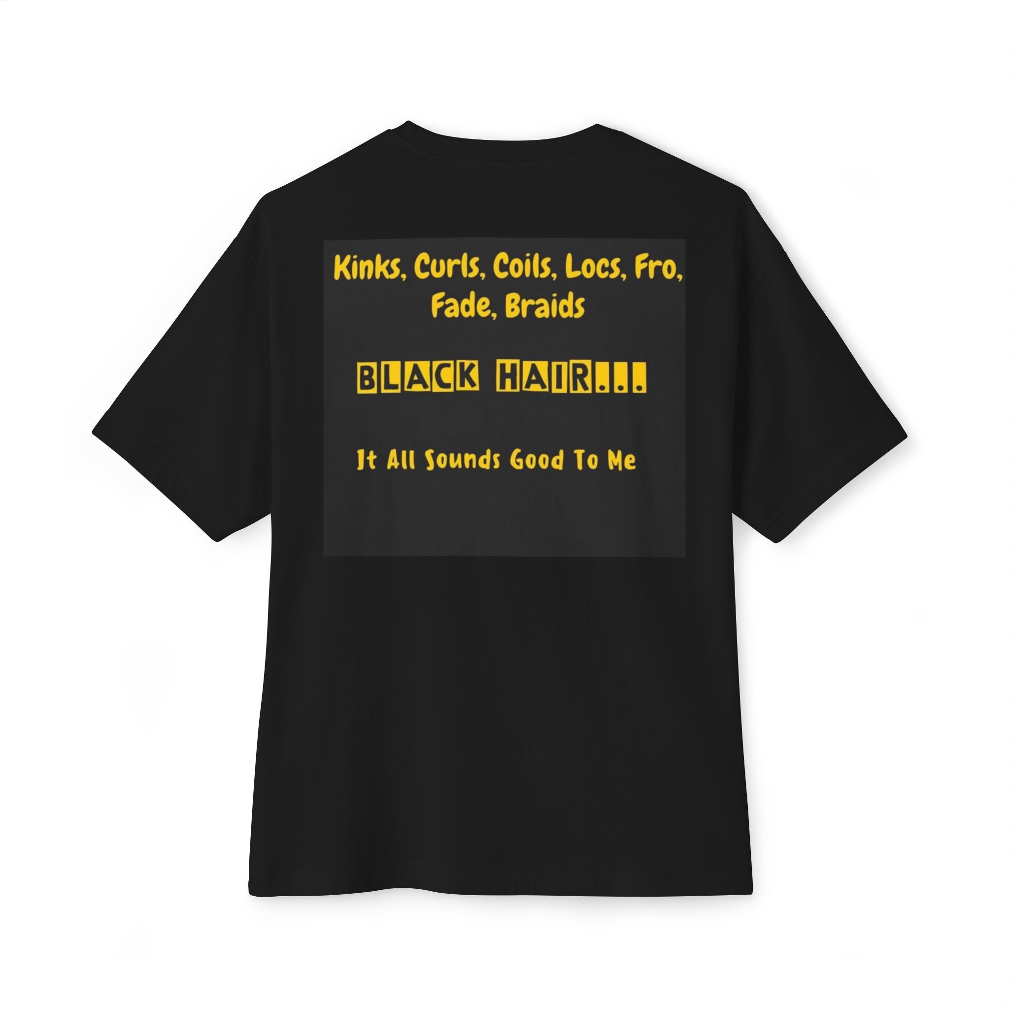 Good Hair Bad Hair Basketball Tee — "Black Hair" Pride Oversized T‑Shirt