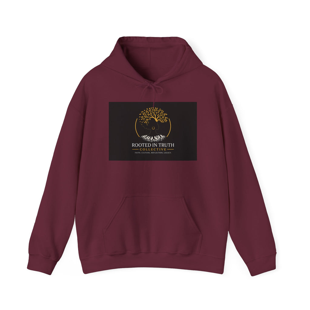 Rooted in Truth Hoodie — Gold Tree of Life Faith Sweatshirt