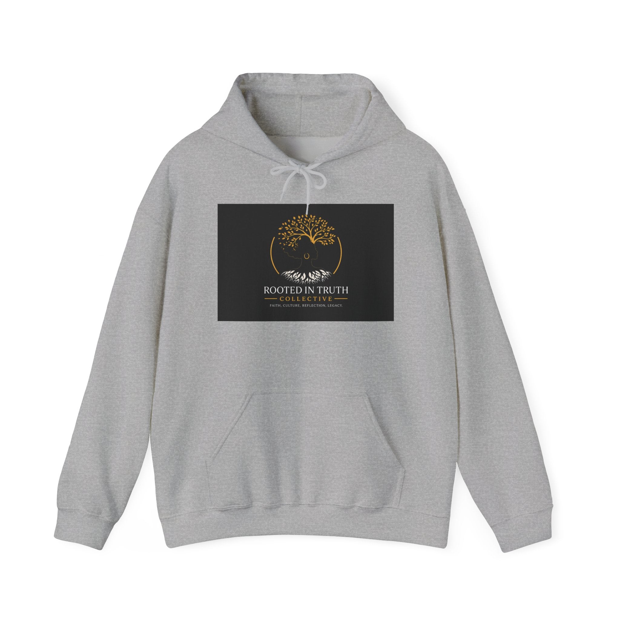 Rooted in Truth Hoodie — Gold Tree of Life Faith Sweatshirt