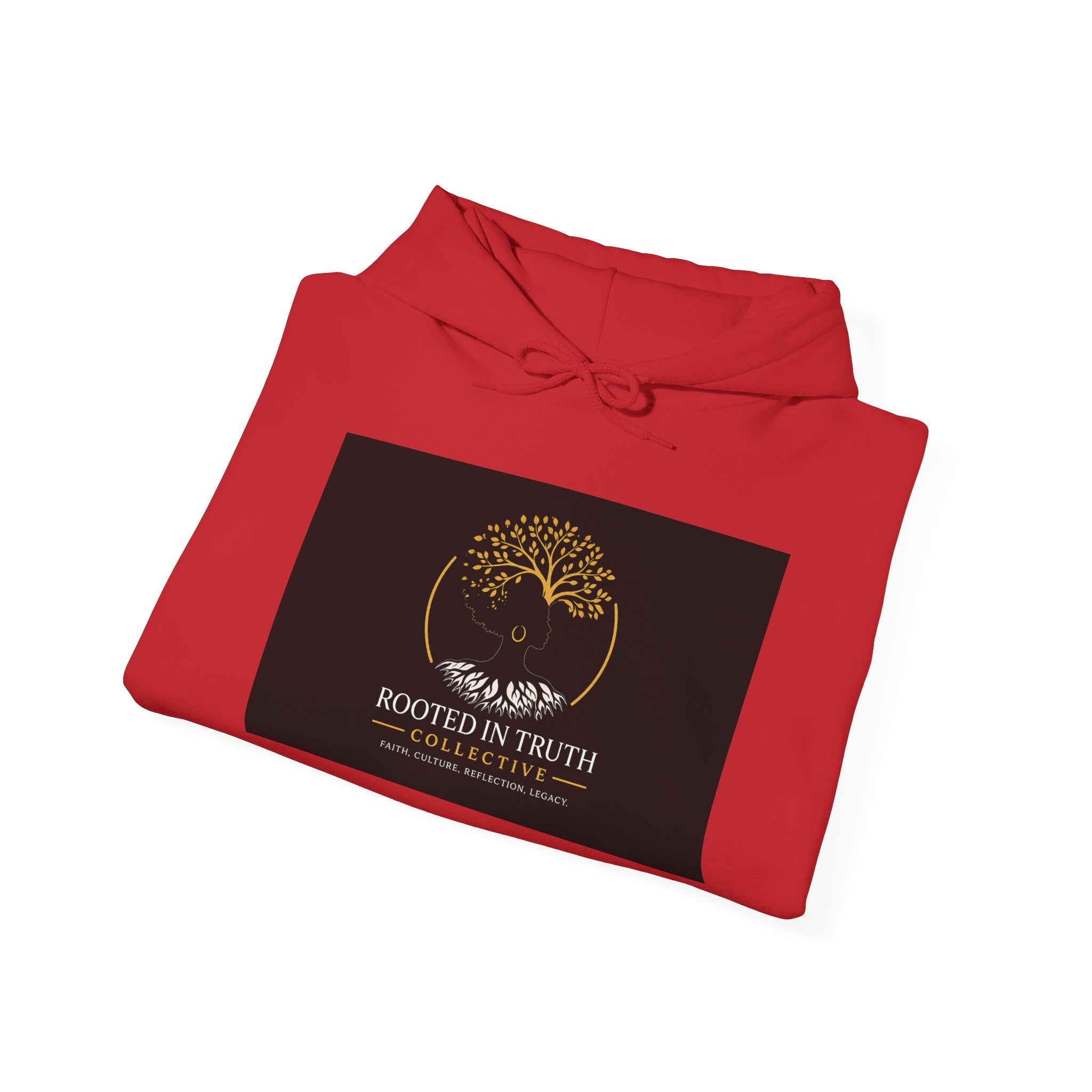 Rooted in Truth Hoodie — Gold Tree of Life Faith Sweatshirt